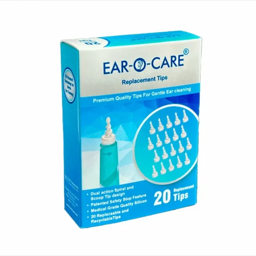 ear-o-care replacement tips box with 20 ear cleaning tips
