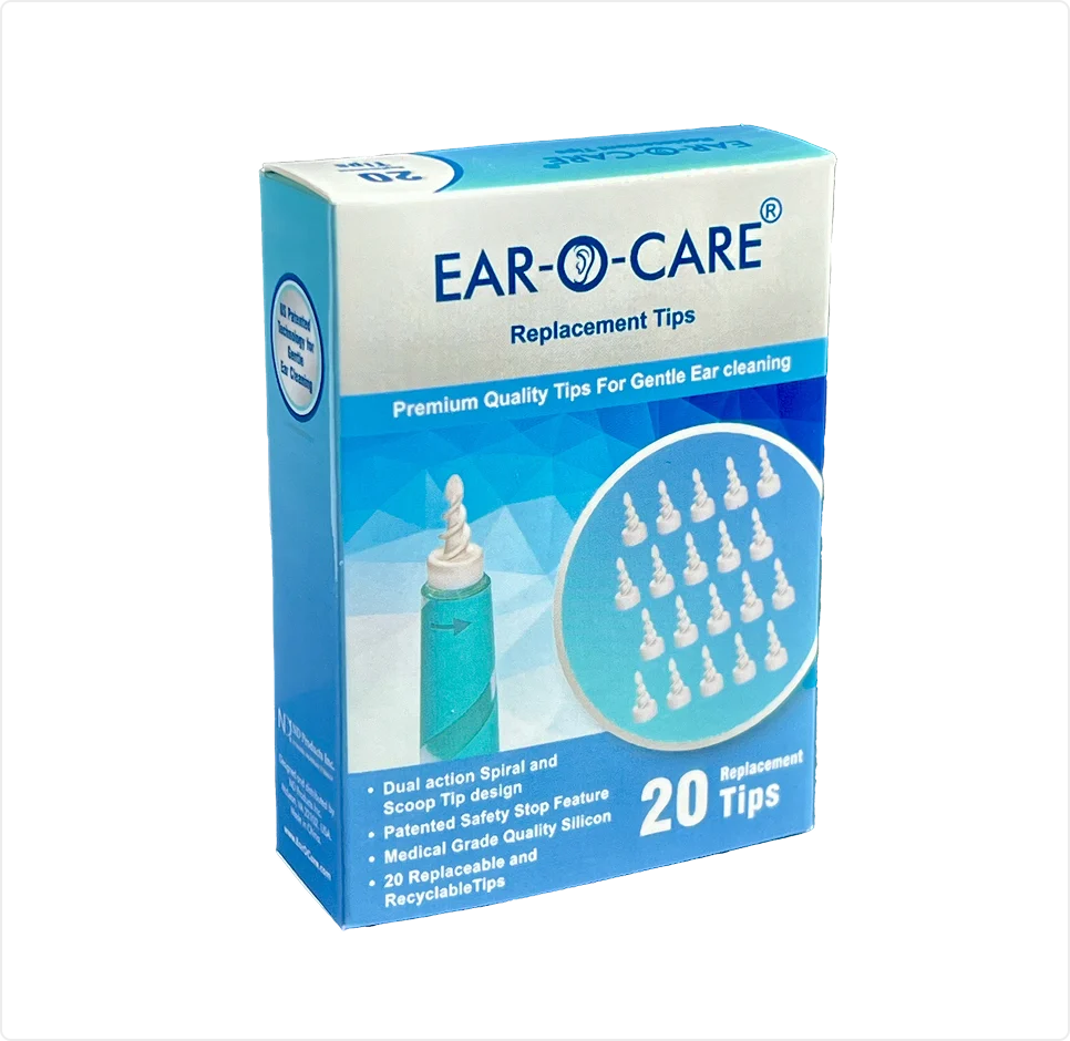 Ear-O-Care® Ear Cleaner Replacement Tips – Soft Silicone Ear Cleaner